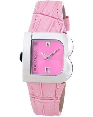 Laura Biagiotti Multicolor Leather Dress Watch - Pink