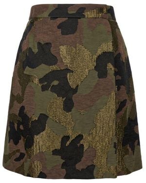 Trussardi Black Cotton Skirt - Green