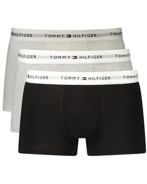 Tommy Hilfiger Grey Cotton Men's Boxer - White