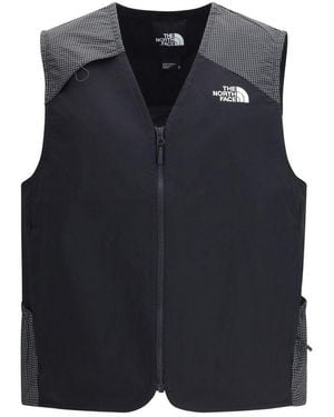 The North Face Black Nylon Jackets And Coat - Blue