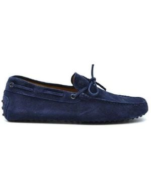 Tod's Leather Loafers - Blue