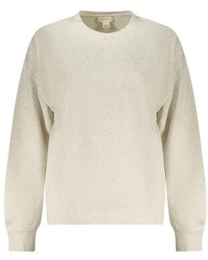 Calvin Klein Grey Cotton 's Sweatshirt - White