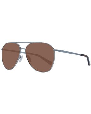 Ted Baker Silver Stainless Steel Sunglasses - Brown