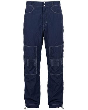 MR & MRS Blue Polyamide Men Trousers