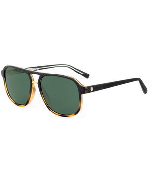 Bobroff Brown Acetate Sunglasses - Green