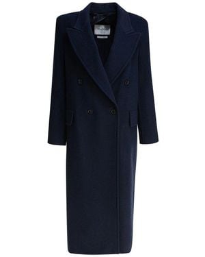 Max Mara Blue Cashmere Coat