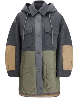 Weekend by Maxmara Gray Wool Oves Aries Shell Jacket