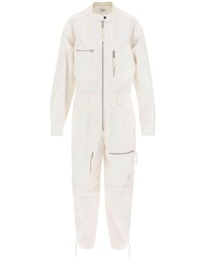 Isabel Marant Isabel Marant Etoile Cotton Workwear Jumpsuit - White