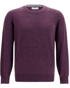 Brunello Cucinelli Purple Cashmere Jumper