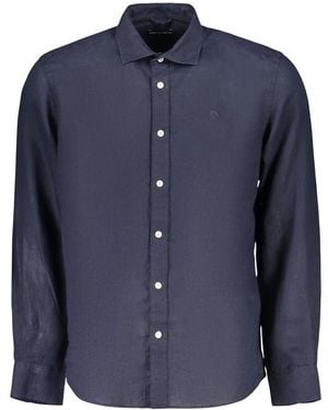 North Sails Blue Linen Men's Shirt