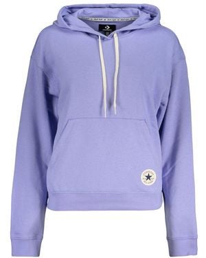 Converse Viola Cotton S Sweatshirt - Blue
