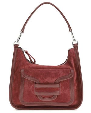 Pierre Hardy Bordeaux Calf Leather Bos Taurus Shoulder Bag - Red
