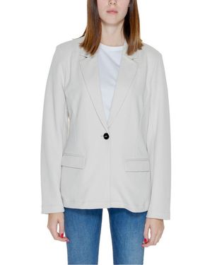 ONLY Beige Polyester Blazer - Grey