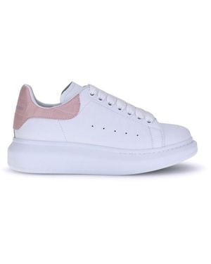 McQueen Leather Trainers - White