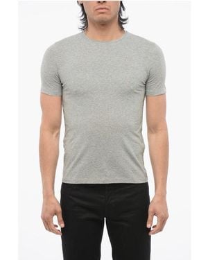 Corneliani Cc Collection Short Sleeved Crewneck T-Shirt - Grey