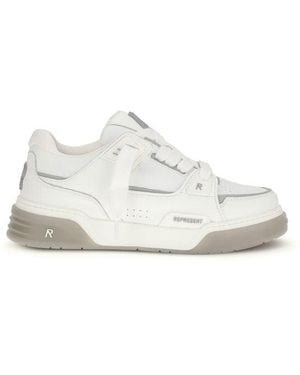 Represent White Calf Leather Bos Taurus Trainers