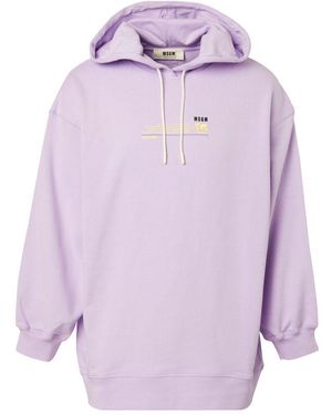 MSGM Purple Cotton Jumper