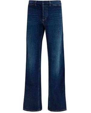 Gucci Blue Cotton Flared Jeans