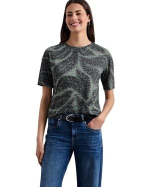 Street One Bicolour Polyester T - Black