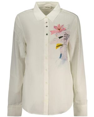 Desigual Bianco Viscose 's Shirt - White