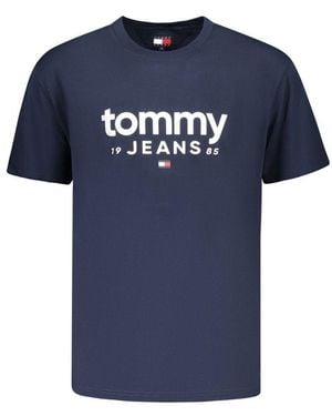 Tommy Hilfiger Blue Cotton Men's T