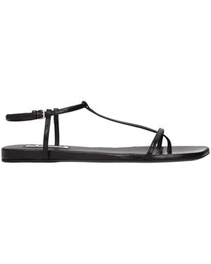 Jil Sander Black Leather Flip