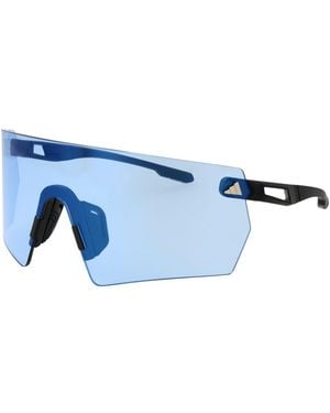adidas Black Plastic Sunglasses - Blue