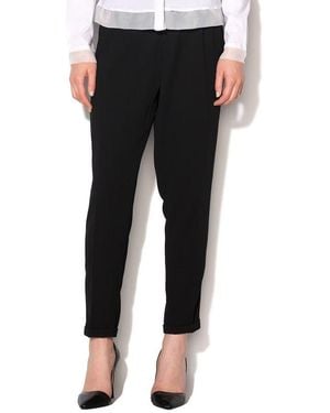 Gas Black Polyester Casual Pants