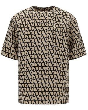 Valentino Garavani Brown Silk T - Black