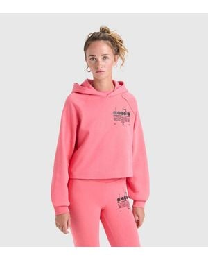 Diadora Multicolour Cotton Sweatshirt - Pink