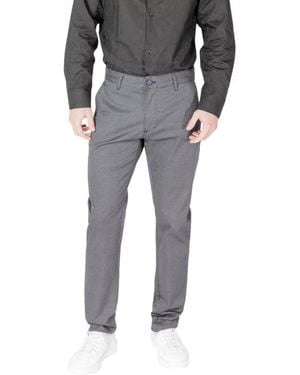 ARMANI EXCHANGE Blue Cotton Skinny Pant - Grey