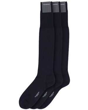 ZEGNA Navy Blue Wool Socks