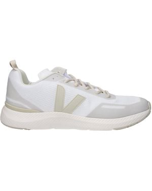 Veja White Fabric Trainers