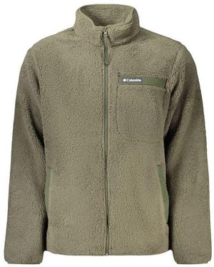 Columbia Verde Polyester Men's Sweatshirt - Green