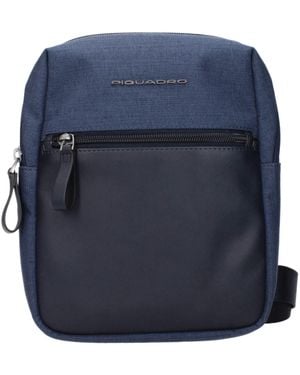 Piquadro Fabric Crossbody Bags - Blue