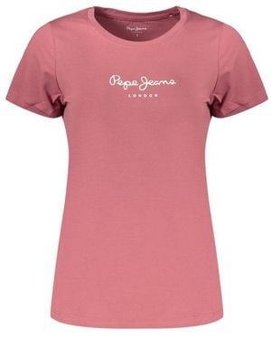 Pepe Jeans Pink Cotton 's T