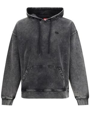 DIESEL Black Cotton Sweatshirt - Grey