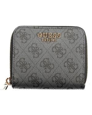 Guess Black Polyethylene Wallet - Grey