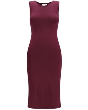 Sa Su Phi Purple Silk Long Dress