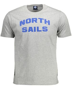 North Sails Grigio Cotton Men T - Blue