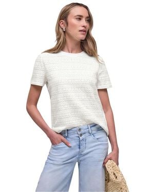 Street One Cream Cotton T - White