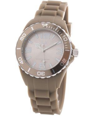 Haurex Italy Brown Rubber Watch - Metallic