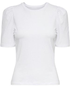 ONLY White Cotton T