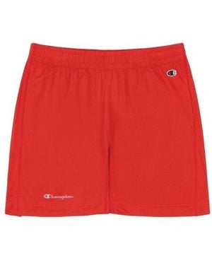 Champion Multicolor Polyester Bermuda Shorts - Red
