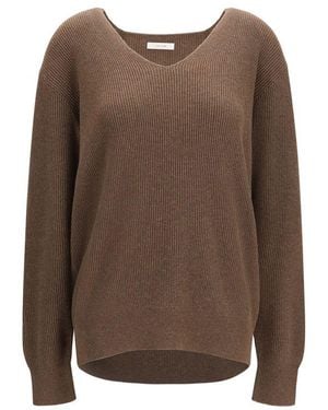 The Row Brown Cotton Sweatshirt