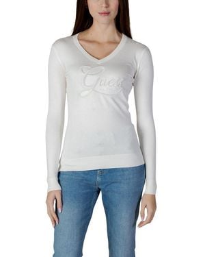 Guess Cream Viscose Sweatshirt - Grey
