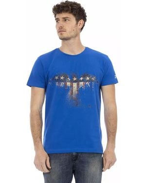 TRUSSARDI ACTION Blue Cotton Men's T