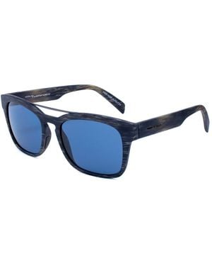 Italia Independent Brown Acetate Sunglasses - Blue