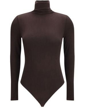 Wolford Brown Cotton Bodysuit
