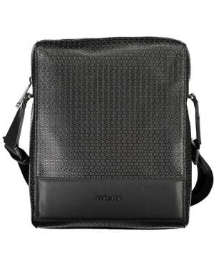 Calvin Klein Eco-Friendly Sleek Shoulder Bag - Black